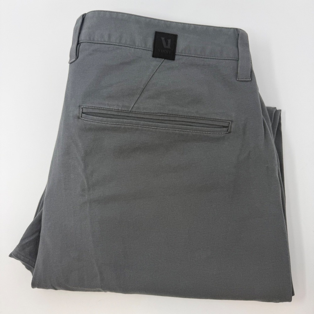 Vuori Aim Pant Mens 36 Charcoal Grey Technical Stretch Chino‎ Trousers